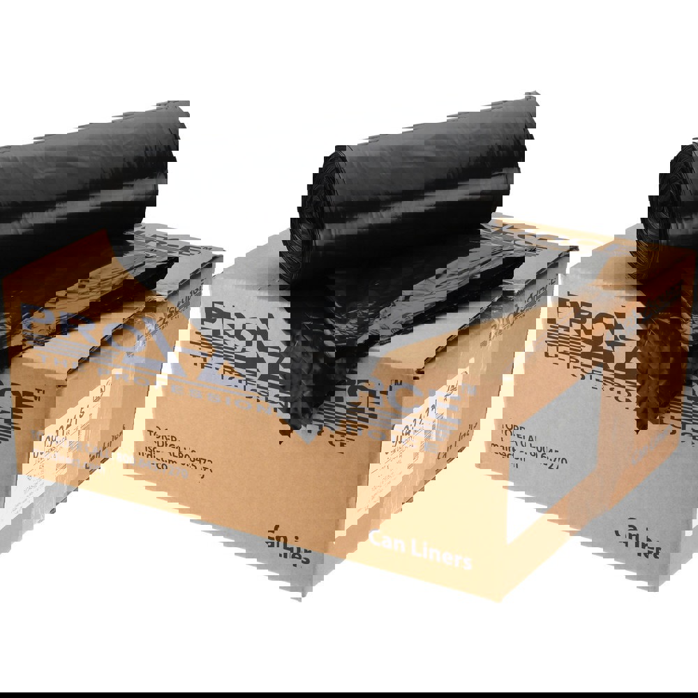 Trash Bags: 60 gal, 1.25 mil, 100 Pack